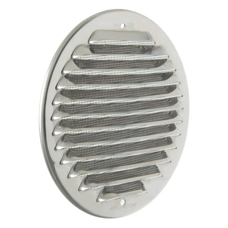 Dagaanbieding Griglia metallica tonda da sovrapporre con rete Ventilazione First 150 mm - Alluminio bianco