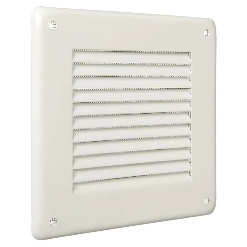 Griglia metallica quadrata da sovrapporre con rete Ventilazione First Griglia metallica quadrata da sovrapporre con rete Ventilazione First Echome Betrouwbaar
