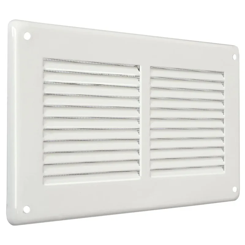 Aanbieding Griglia metallica rettangolare da sovrapporre con rete Ventilazione First Griglia metallica rettangolare da sovrapporre con rete Ventilazione First Echome