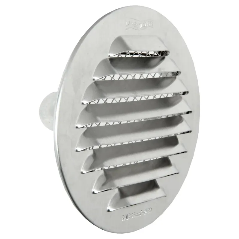 Seizoensaanbieding Griglia metallica tonda imbocco “S” Ventilazione First 100 mm - Alluminio