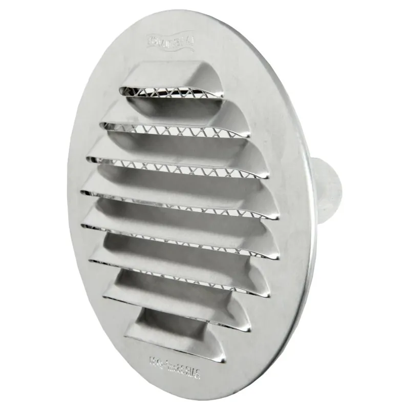 Griglia metallica tonda imbocco “S” Ventilazione First 100 mm - Alluminio Koopje