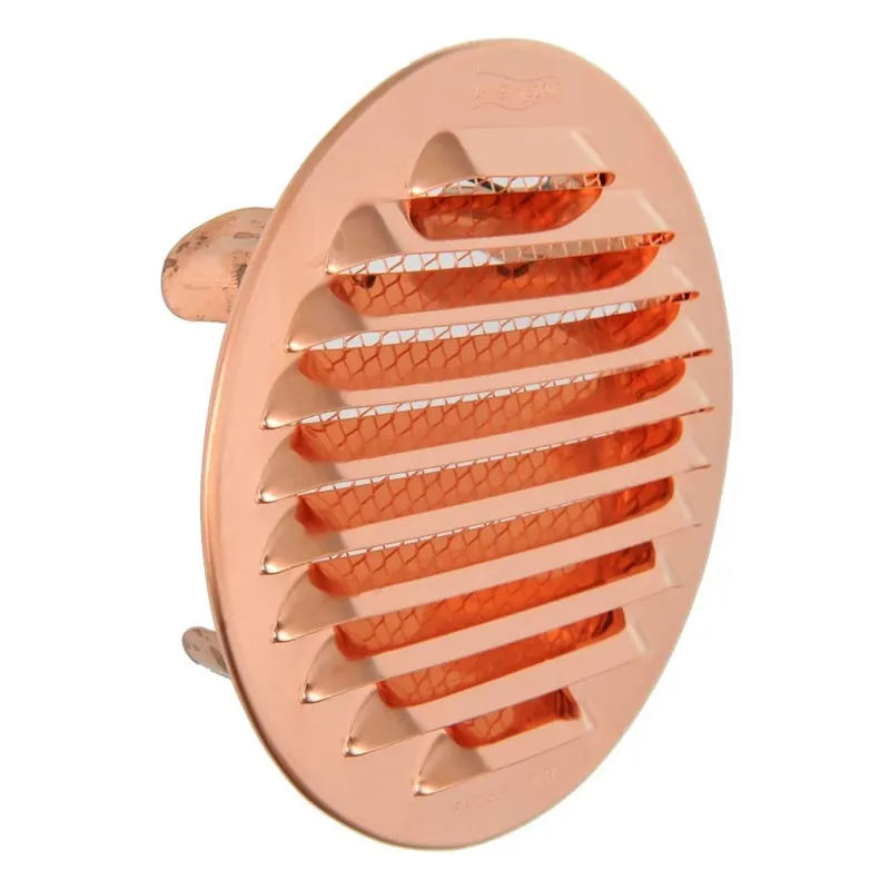 Griglia metallica tonda imbocco “S” Ventilazione First 100 mm - Alluminio Actieprijs