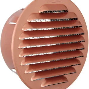 Tijdelijk Beschikbaar Griglia metallica tonda da incasso con rete Ventilazione First 100 mm - Alluminio