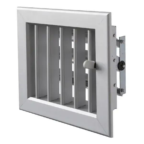 Lage Kosten Griglia ventilazione camino alluminio rettangolare da incasso con serranda First 160x150 mm - Alluminio