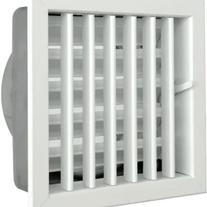 Bestseller Griglia ventilazione camino alluminio da incasso imbocco serranda First 140x130 mm - Ø 100 mm