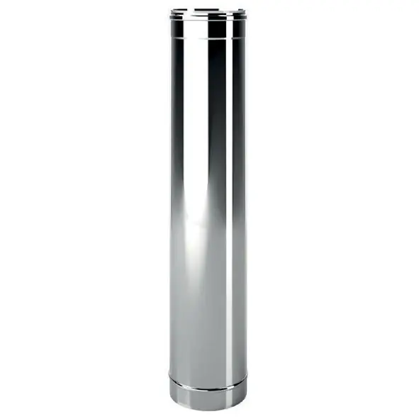 Canna fumo monoparete altezza 1 metro acciaio Mono De Marinis Canna fumo monoparete altezza 1 metro acciaio Mono De Marinis Echome Goedkoop