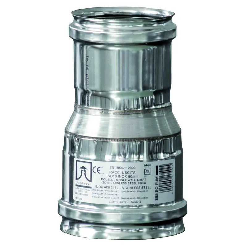Raccordo monoparete doppia parete senso fumi Iso10 De Marinis Raccordo monoparete doppia parete senso fumi Iso10 De Marinis Echome Actieprijs