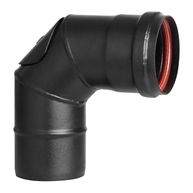 Favoriet Tubo curva 90° smalto porcellanato nero ispezione guarnizione Aeternum Ala Tubo curva 90° smalto porcellanato nero ispezione guarnizione Aeternum Ala Echome