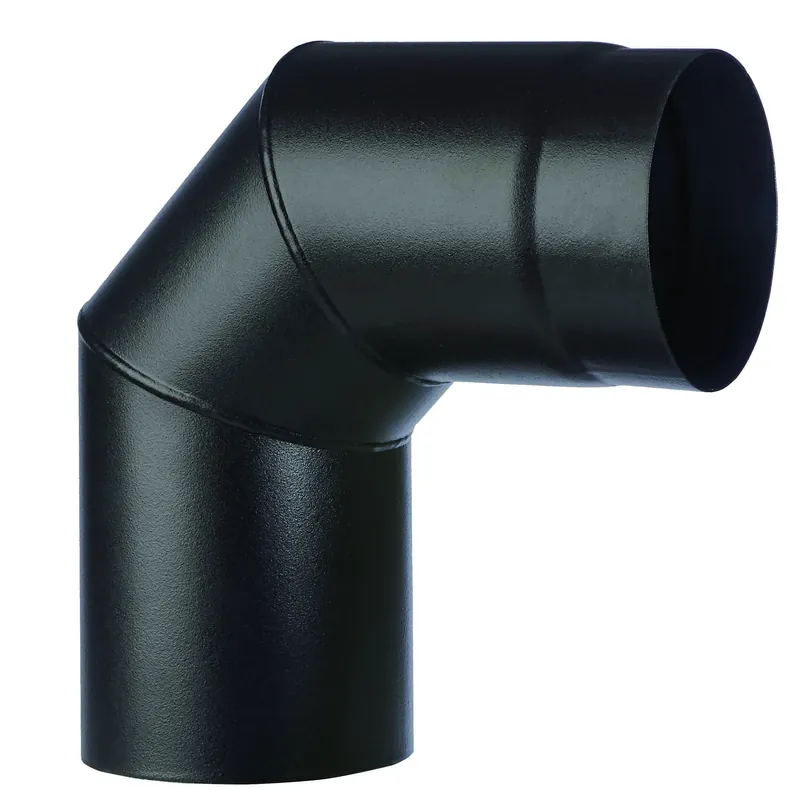 Tubo curva 90° 3 settori porcellanato nero Smalto top Ala Tubo curva 90° 3 settori porcellanato nero Smalto top Ala Echome Flitsaanbieding