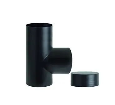 Tubo raccordo T porcellanato nero Smalto top Ala Tubo raccordo T porcellanato nero Smalto top Ala Echome Lage Prijs