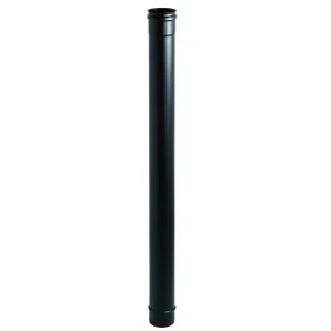 Canna fumaria tubo diritto 1m inox nero De Borri Canna fumaria tubo diritto 1m inox nero De Borri Echome Laatste Kans