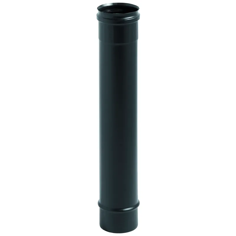 Canna fumaria tubo diritto 0,5m inox nero De Borri Canna fumaria tubo diritto 0,5m inox nero De Borri Echome Express Levering