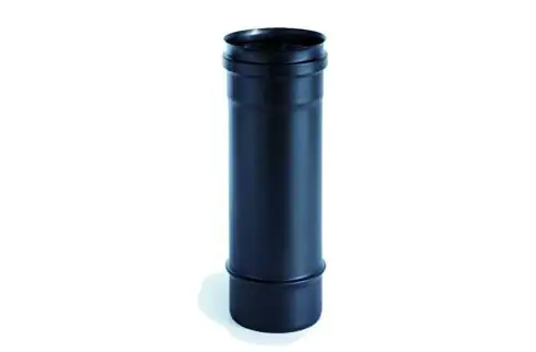 Canna fumaria tubo diritto 0,25m inox nero De Borri Canna fumaria tubo diritto 0,25m inox nero De Borri Echome Direct Beschikbaar