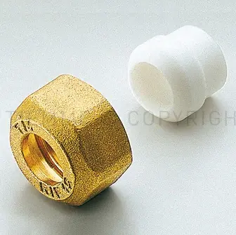 Beste Prijs Set dado serraggio rinforzato ogiva PTFE tubo rame 1200 Tiemme 14x1/2”