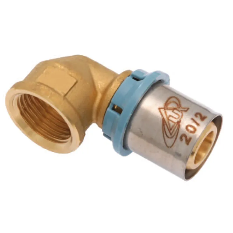 Seizoensaanbieding Gomito 90° femmina pressare ottone Unidelta 16x1/2”x2