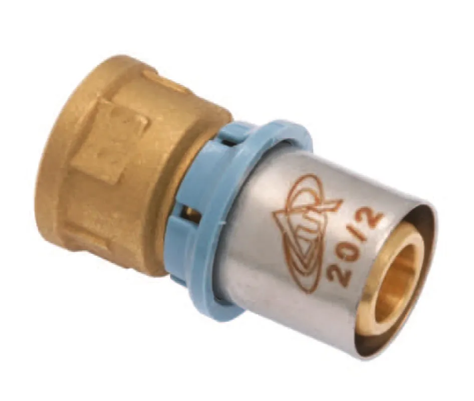 Hoge Kwaliteit Raccordo pressare diritto femmina ottone Unidelta 16x1/2”x2