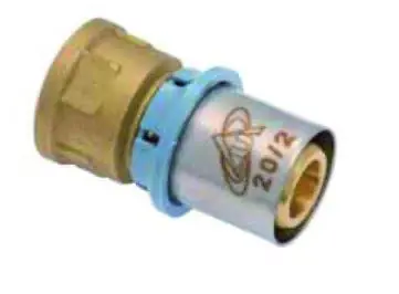 Raccordo pressare diritto femmina ottone Unidelta 16x1/2”x2 Beste Prijs
