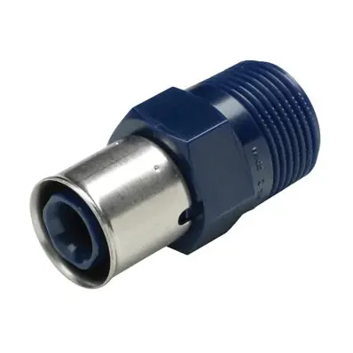 Manicotto maschio blu Tigris K1 Wavin 16x1/2” Fabrieksprijs