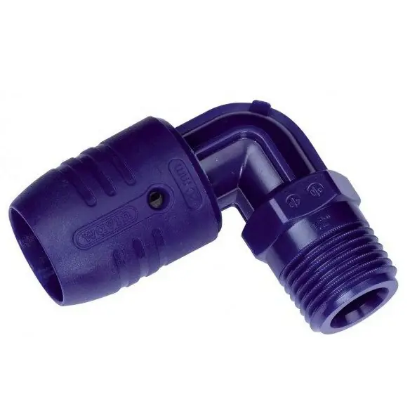 Raccordo gomito 90° maschio SmartFIX Wavin 16x1/2” Premium