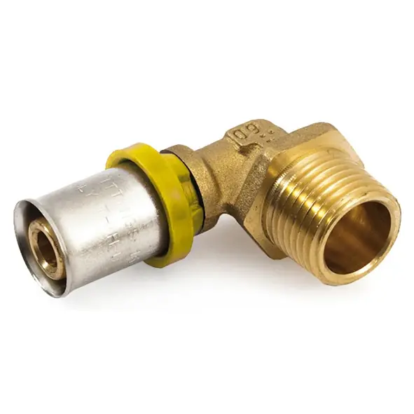 Populair Gomito maschio tubo multistrato gas Trident General Fittings 16x1/2”