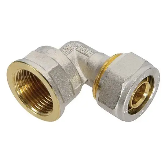 Gomito femmina diritto ottone tubo multistrato Ape 16x1/2”x2 Laatste Versie