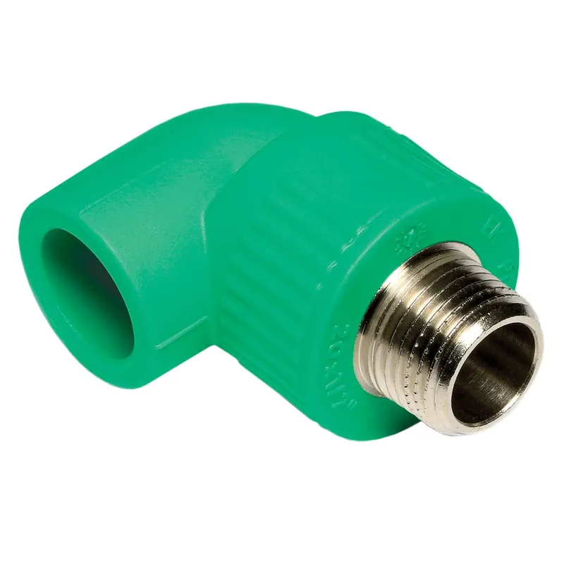 Koopje Gomito 90° filettato maschio PP-R Tigris Green Wavin 20x1/2” mm