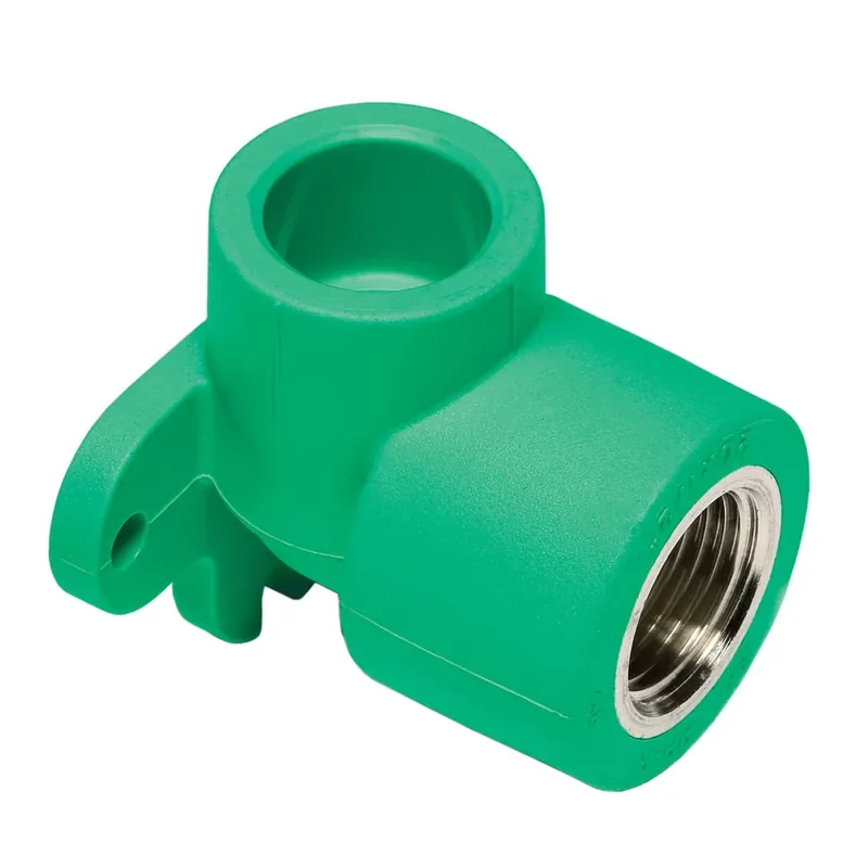 Betaalbaar Gomito 90° filettato femmina staffa PP-R Tigris Green Wavin 20x1/2” mm