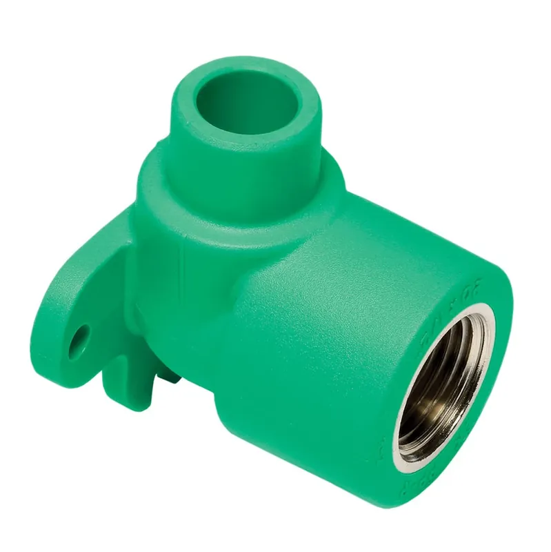 Gomito 90° filettato femmina maschio staffa PP-R Tigris Green Wavin 20x1/2” mm Betrouwbaar