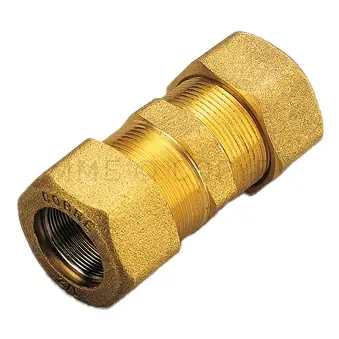Raccordo diritto doppio tubo ferro 1591 Steel block Tiemme 1 1/2” Korting