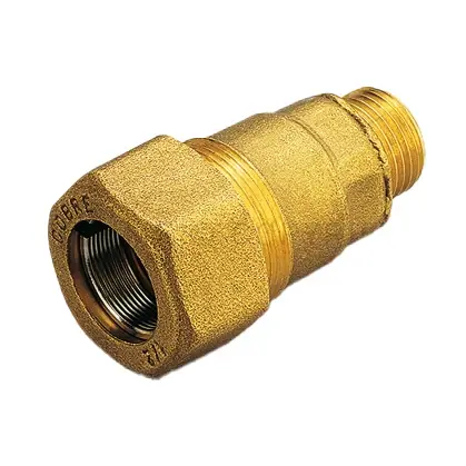 Merkproduct Raccordo diritto maschio tubo ferro 1590 Steel block Tiemme 1 1/2”
