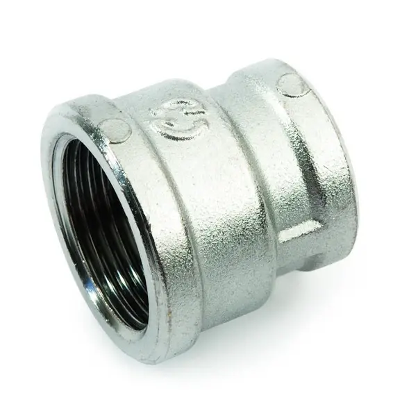 Manicotto ridotto femmina ottone cromato 2600 General Fittings 1/2”x3/4” Nieuw