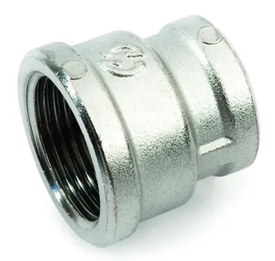 Hoge Kwaliteit Manicotto ridotto femmina ottone cromato 2600 General Fittings 1/2”x3/4”