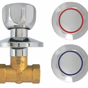 Fabrieksprijs Rubinetto incasso rosone rosso blu Rubinetto incasso rosone rosso blu Echome