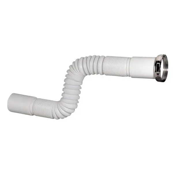Nu Kopen Tubo sifone bianco estensibile ghiera DbFlex De Borri Tubo sifone bianco estensibile ghiera DbFlex De Borri Echome