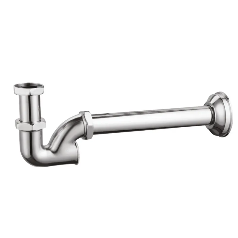 Sifone d‘arredo colonna ottone cromato lavabo Tecom Sifone d‘arredo colonna ottone cromato lavabo Tecom Echome Superprijs