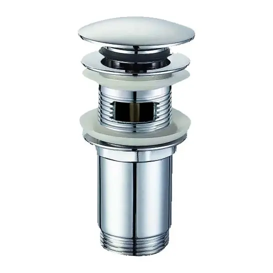 Express Levering Piletta Click Clack tonda alta cromata troppopieno lavabo Tecom Piletta Click Clack tonda alta cromata troppopieno lavabo Tecom Echome