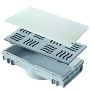 Canale in ABS sifonato bagno/doccia Pratiko First 1000x100 mm Hoge Kwaliteit
