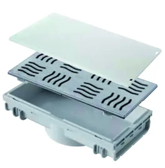 Canale in ABS sifonato bagno/doccia Pratiko First 1000x100 mm Hoge Kwaliteit
