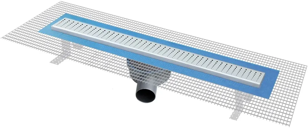 Gereduceerde Prijs Canalina in ABS per la doccia con griglia estetica Pratiko First Canalina in ABS per la doccia con griglia estetica Pratiko First Echome