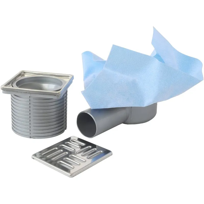 Chiusino sifonato tessuto non tessuto griglia inox First 100x100 mm Uitverkoop