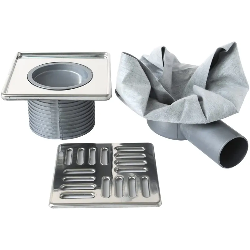 Gecertificeerd Chiusino sifonato tessuto non tessuto griglia inox First 100x100 mm