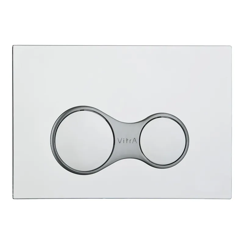 Placca comando doppio pulsante cassetta WC Sirius VitrA Placca comando doppio pulsante cassetta WC Sirius VitrA Echome Exclusieve Aanbieding