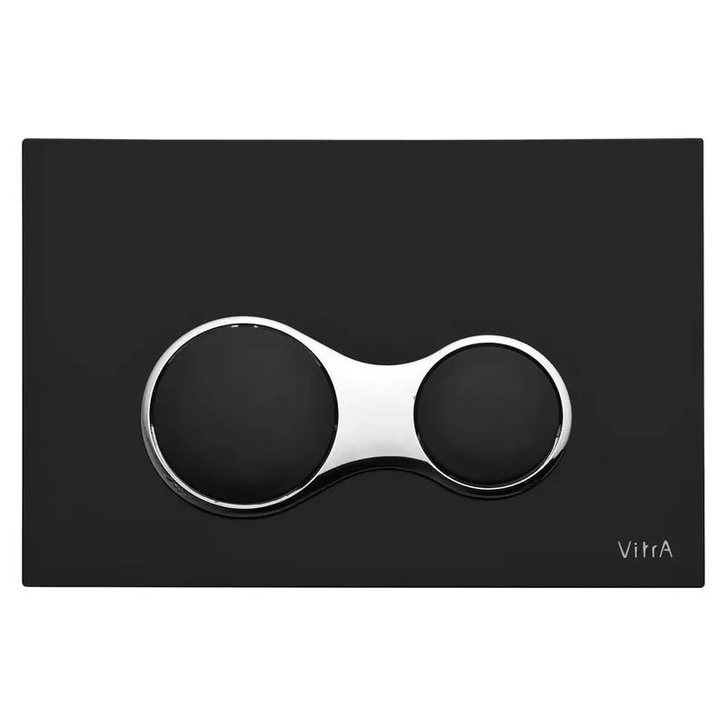 Shop Nu Placca comando doppio pulsante cassetta WC Sirius VitrA Placca comando doppio pulsante cassetta WC Sirius VitrA Echome