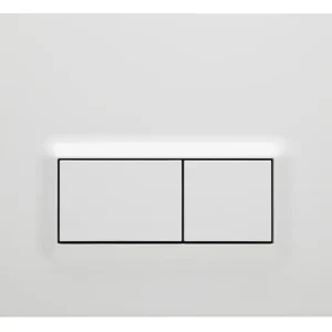Placca comando doppio pulsante cassetta WC Loop-R VitrA Placca comando doppio pulsante cassetta WC Loop-R VitrA Echome Nieuw