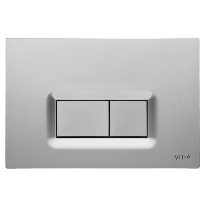 Flitsaanbieding Placca comando doppio pulsante cassetta WC Loop-R VitrA Placca comando doppio pulsante cassetta WC Loop-R VitrA Echome
