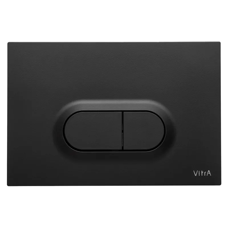 Koop Vandaag Placca comando doppio pulsante cassetta WC Loop-O VitrA Placca comando doppio pulsante cassetta WC Loop-O VitrA Echome