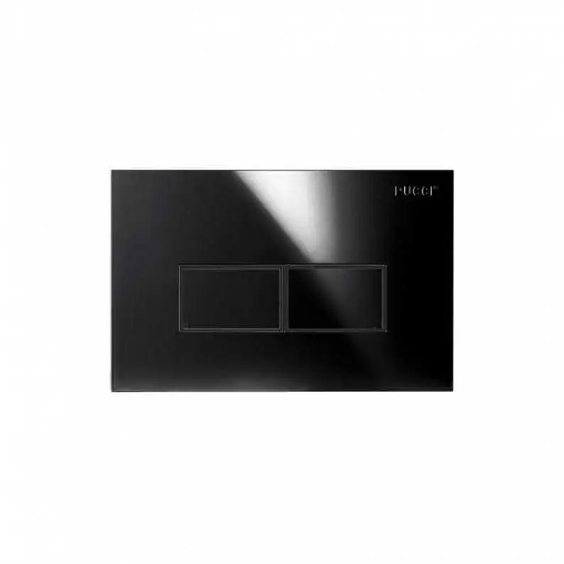 Placca comando doppio pulsante rettangolare scarico WC Eco Pucci Placca comando doppio pulsante rettangolare scarico WC Eco Pucci Echome Beperkte Voorraad