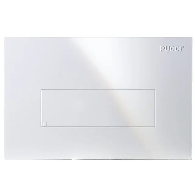 Koop Online Placca comando pulsante rettangolare scarico WC Sara Pucci Placca comando pulsante rettangolare scarico WC Sara Pucci Echome