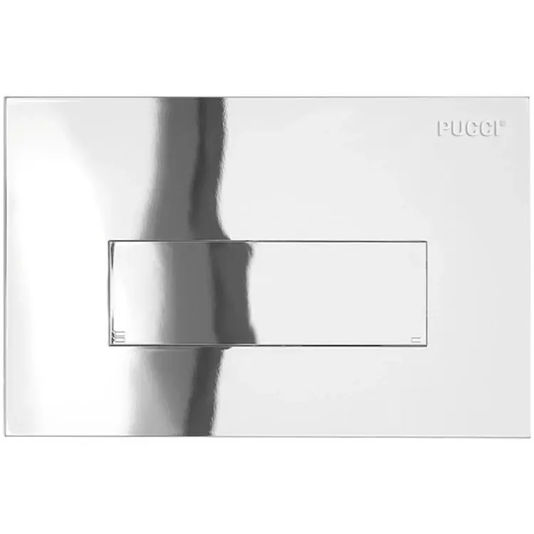 Placca comando pulsante rettangolare scarico WC Sara Pucci Placca comando pulsante rettangolare scarico WC Sara Pucci Echome Bestel Nu