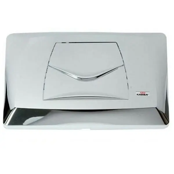 Placca doppio pulsante scarico WC Futura Classic Kariba Placca doppio pulsante scarico WC Futura Classic Kariba Echome Bestel Nu